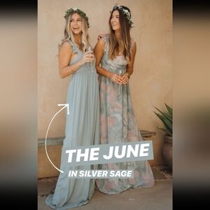 Show Me Your MuMu Maxi Dress in Sage and Floral